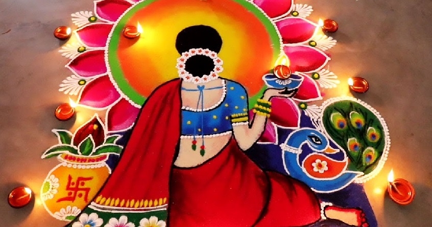 Tulsi Vivah Rangoli Design Ideas