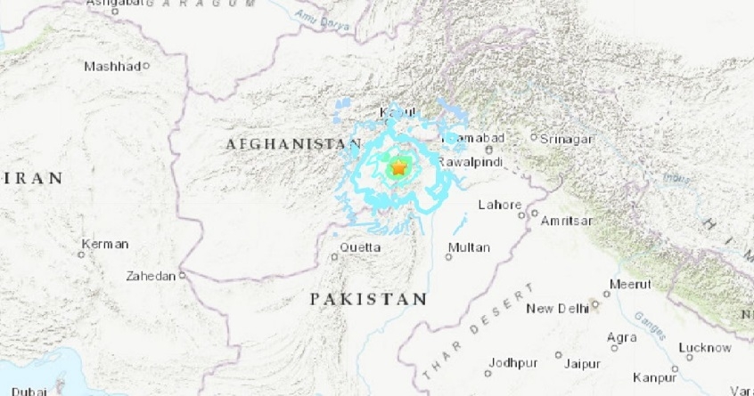 Afgan Earthquake location