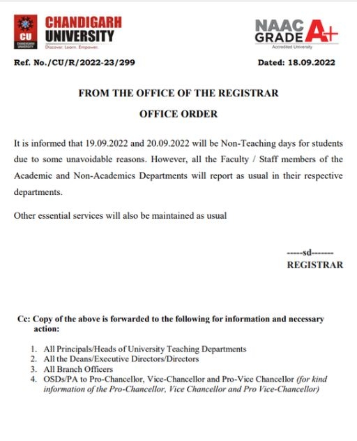 Justice for Chandigarh University Girls