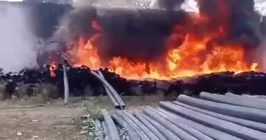 nagpur-bokhara-village-pvc-pipe-fire - Abhijeet Bharat