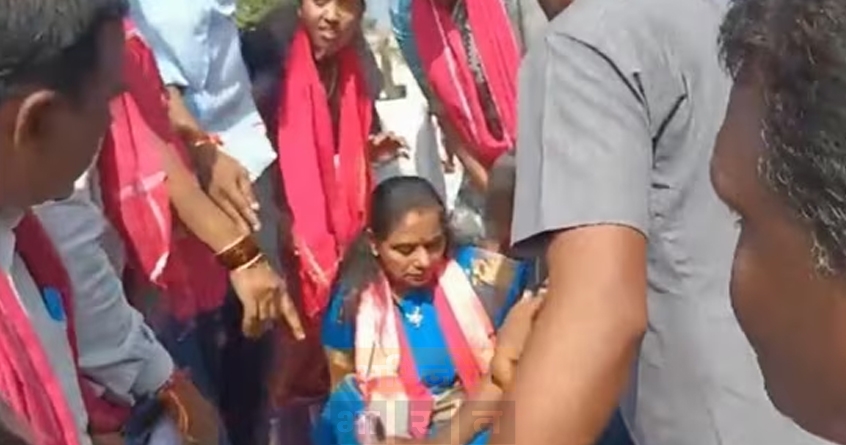 kavitha-rao-fainting-incident-telangana-elections - Abhijeet Bharat