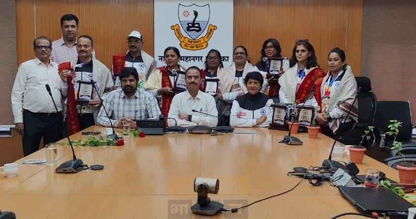 asian-masters-tournament-nagpur-athletes-honored - Abhijeet Bharat