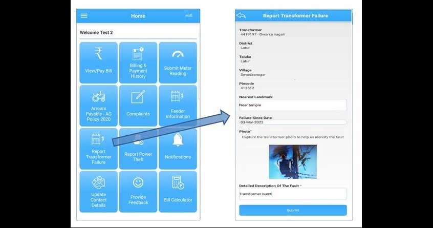 mahavitaran launches app for transformer repair