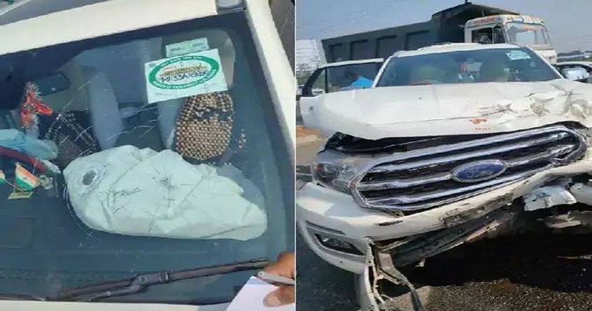 Car accident of BJP MP Ashok Nete going to Gadchiroli for Mahayuti meeting - Abhijeet Bharat