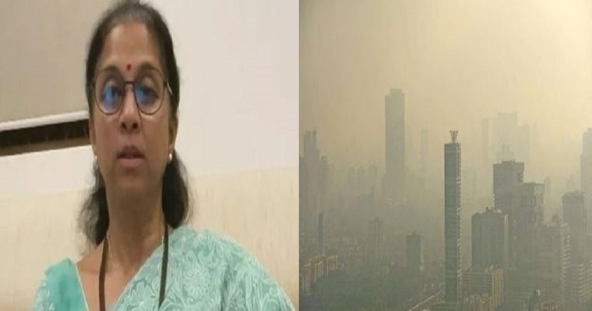 NCP MP Supriya Sule expressed concern over increasing air pollution in Mumbai Pune - Abhijeet Bharat