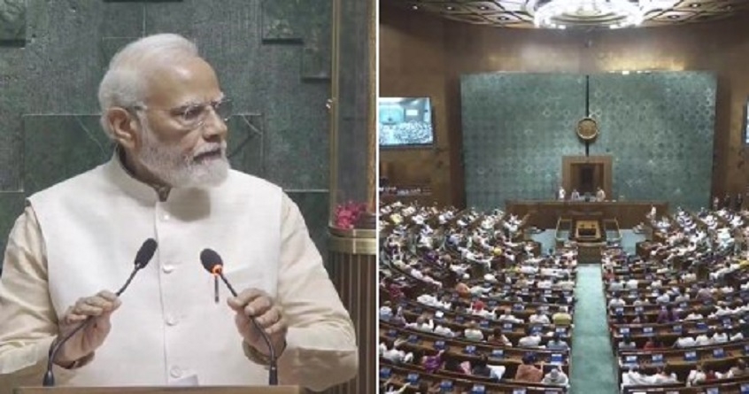 pm modi inaugural speech in new parliament house