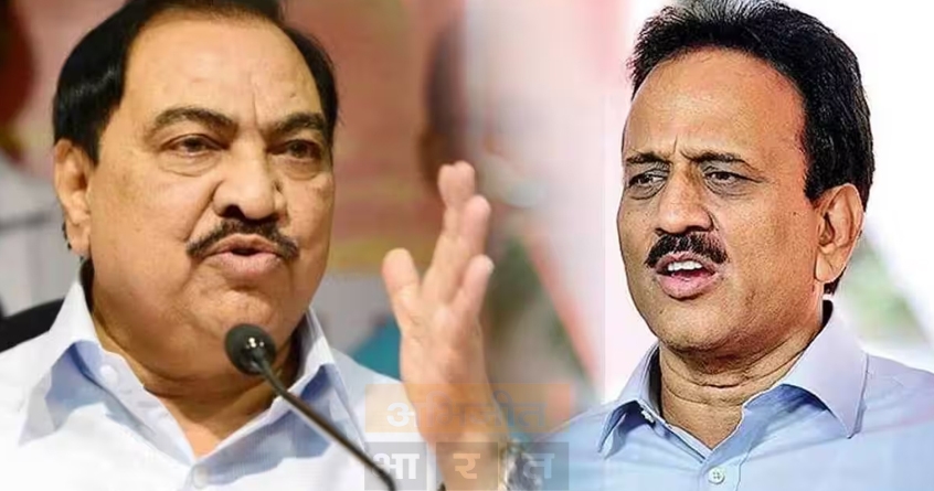 when the alliance broke girish mahajan was roaming around wearing half pant eknath khadse attack - Abhijeet Bharat