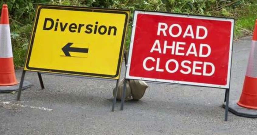 Traffic restricted from Gajanan Nagar to Azad Chowk Chunabhatti