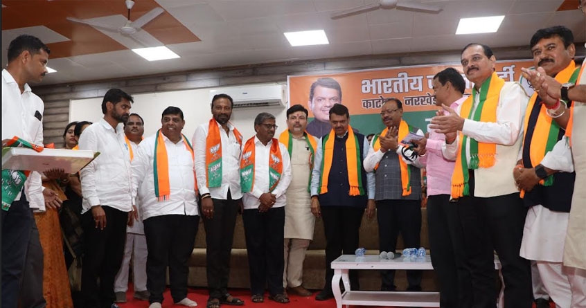Many workers including ZP member Sameer Ump join BJP