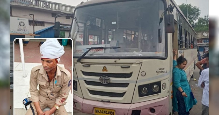 clash in st bus conductor injured