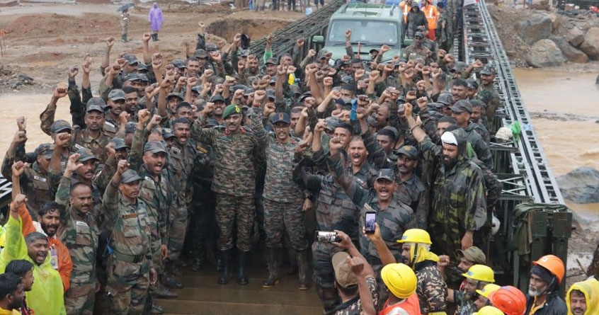 Wayanad Landslide Farewell to Indian Army soldiers
