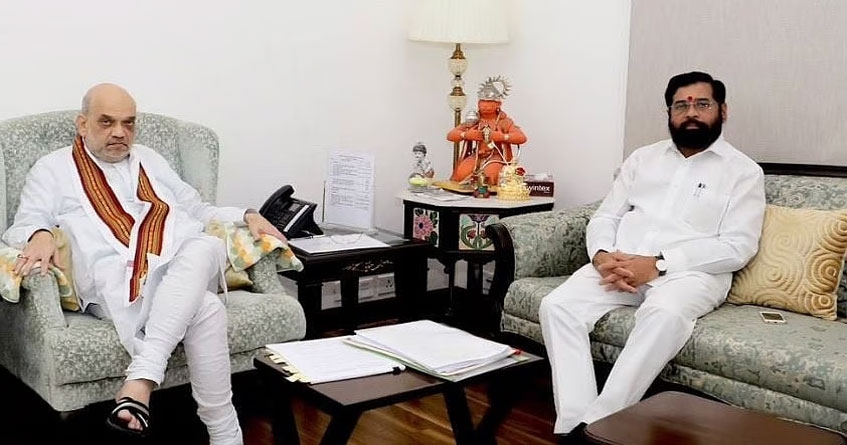 An angry Eknath Shinde met Amit Shah in Delhi