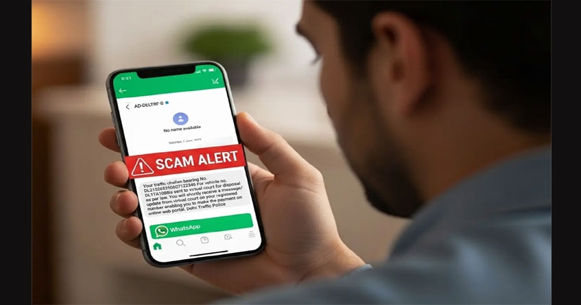 Fake RTO E Challan app scam