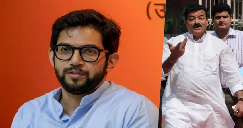 Aditya Thackeray hugs Bhaskar Jadhav