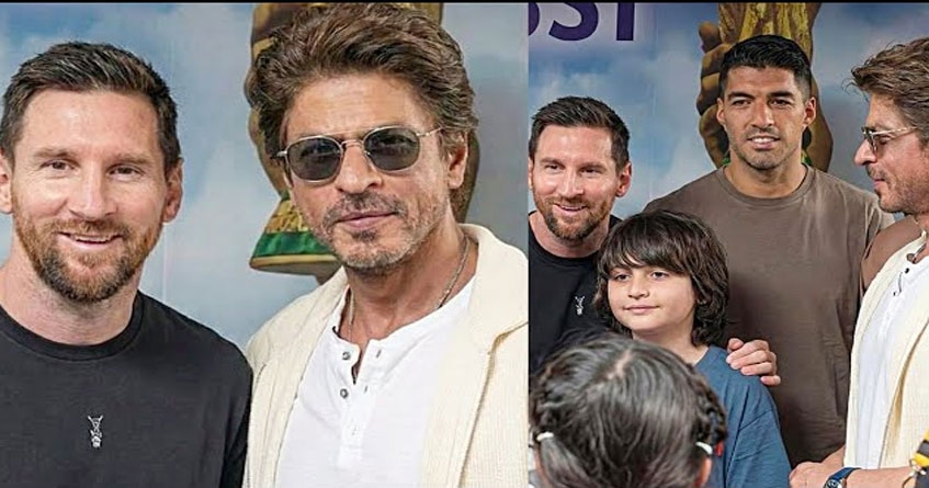 Shah Rukh Khan and Messi