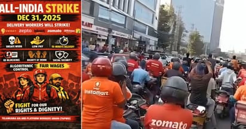 food delivery workers strike
