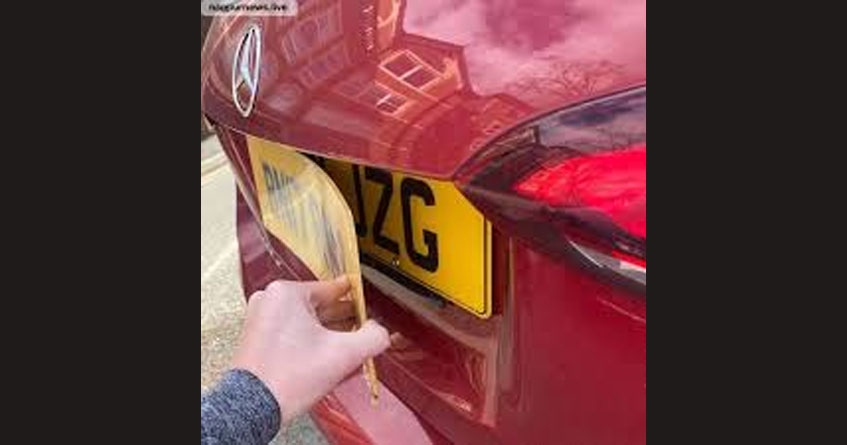 Fake number plate