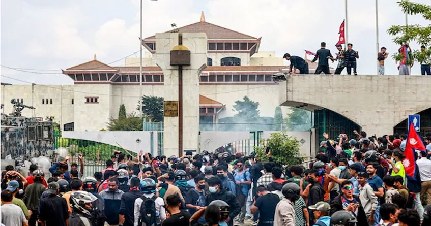 Violent protests in Kathmandu