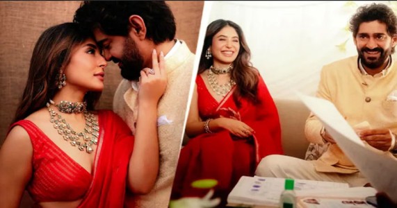 कृतिका कामरा और गौरव कपूर ने की सादगी भरी शादी! लाल चंदेरी साड़ी में दिखीं खास