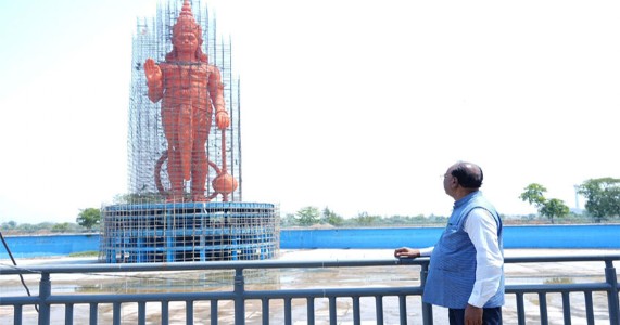 जून में होगा मध्य भारत की सबसे ऊंची हनुमान प्रतिमा का लोकार्पण