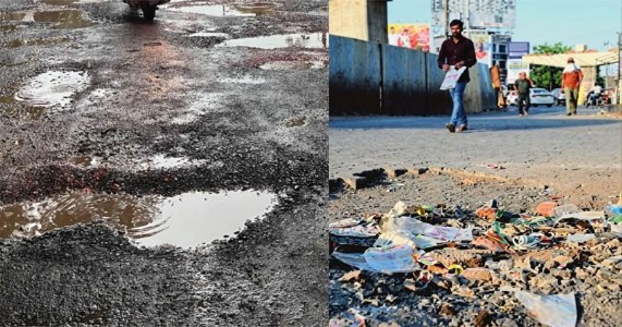 मानसून से पहले नागपुर की सड़कें बनीं मुसीबत, अधूरे विकास कार्यों ने बढ़ाई लोगों की परेशानी