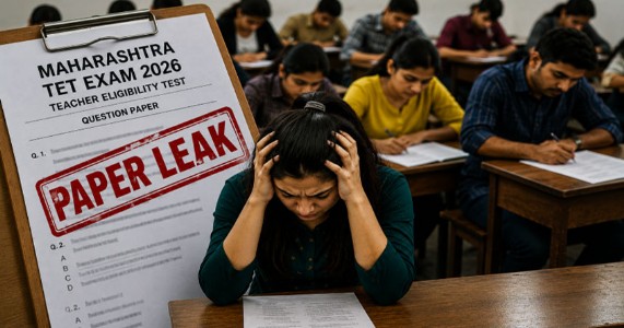 महाराष्ट्र टीईटी परीक्षा प्रश्नपत्र लीक के बाद स्थगित! भीवंडी में मामला दर्ज